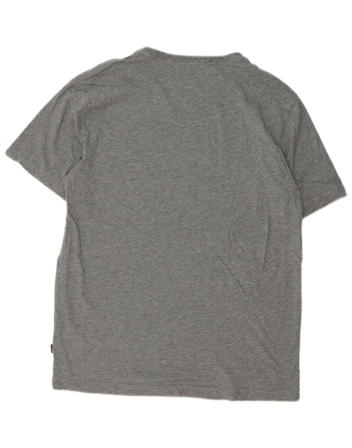 Camiseta masculina Puma Top cinza médio algodão