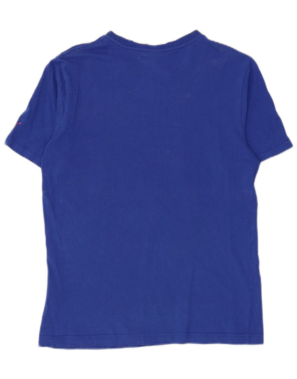 Puma Camiseta Masculina Graphic Top Pequeno Algodão Azul