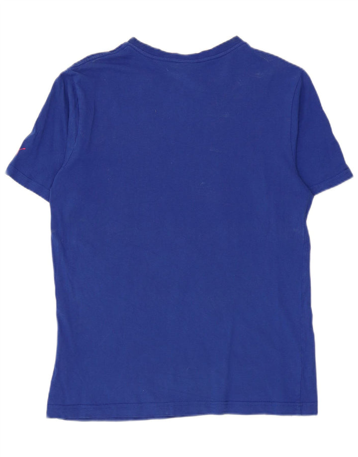 Puma Camiseta Masculina Graphic Top Pequeno Algodão Azul