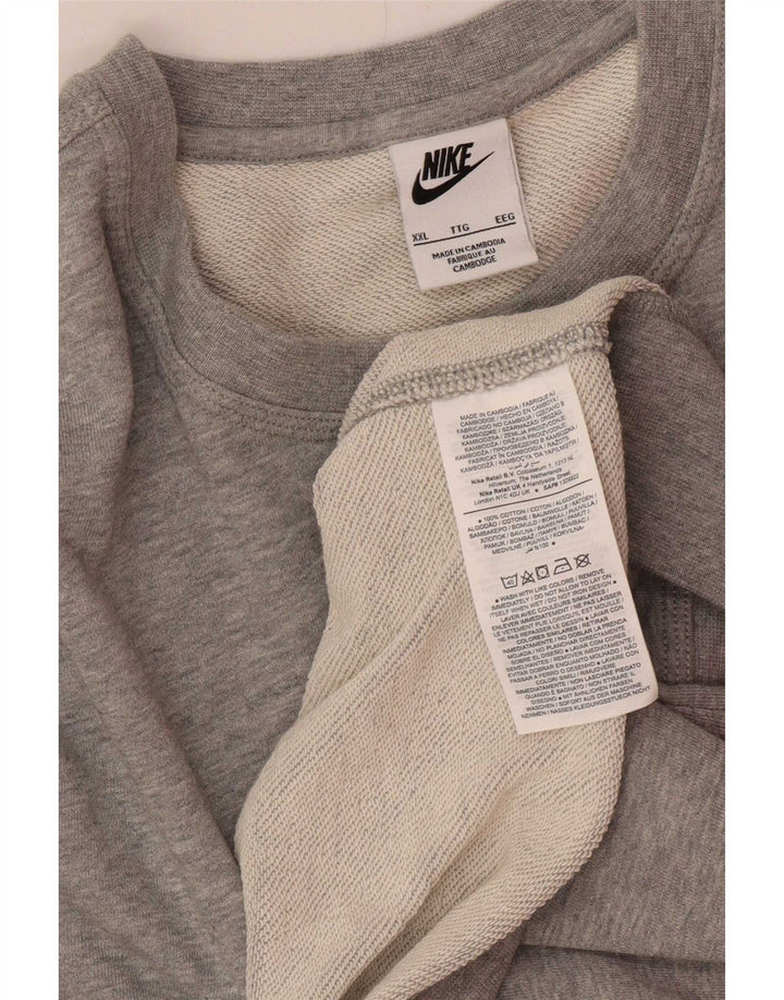 Moletom masculino Nike Jumper 2XL algodão cinza