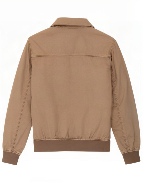 Jaqueta bomber masculina vintage UK 38 algodão marrom médio