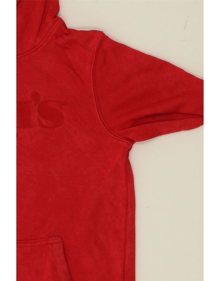 LEVI'S Boys Graphic Hoodie Jumper 11-12 Years Red Cotton Vintage Levi's and Second-Hand Levi's from Messina Hembry 