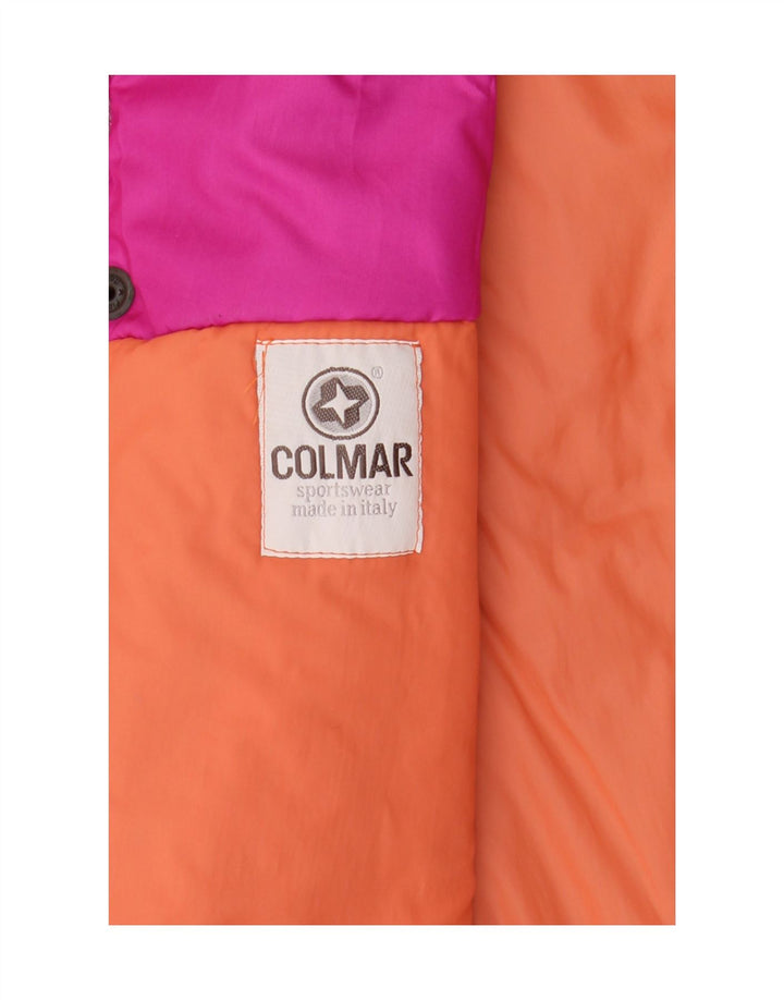 Colmar Mens Graphic Ski acolchoado Gilet UK 36 pequeno bloco colorido multicolorido
