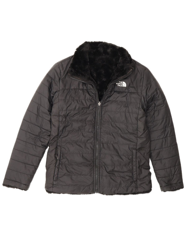 Casaco acolchoado reversível The North Face Girls 14-15 anos XL preto