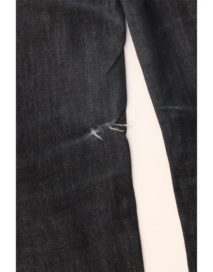 Jeans retos femininos BENETTON W31 L30 algodão azul marinho