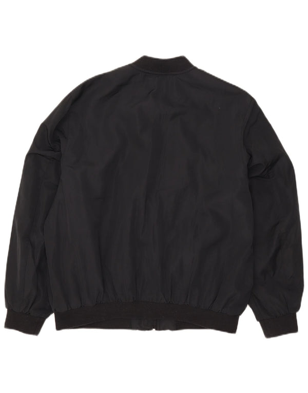 Zara Boys Bomber Jacket 13-14 anos preto poliéster
