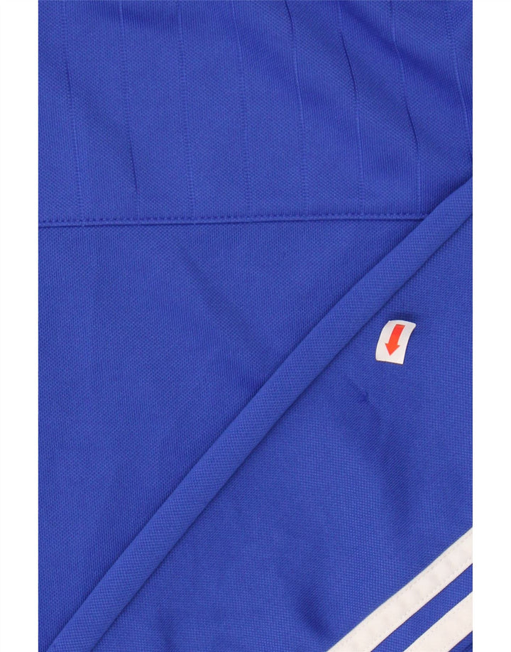 ADIDAS Meninos Climacool Zip Neck Pullover Treino Top 11-12 Anos Azul