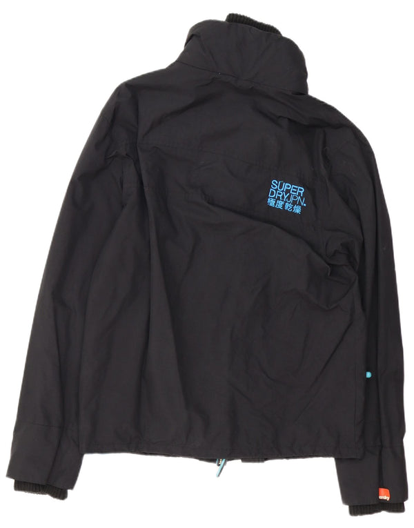 Jaqueta corta-vento masculina Superdry The Windcheater UK 40 grande nylon preto