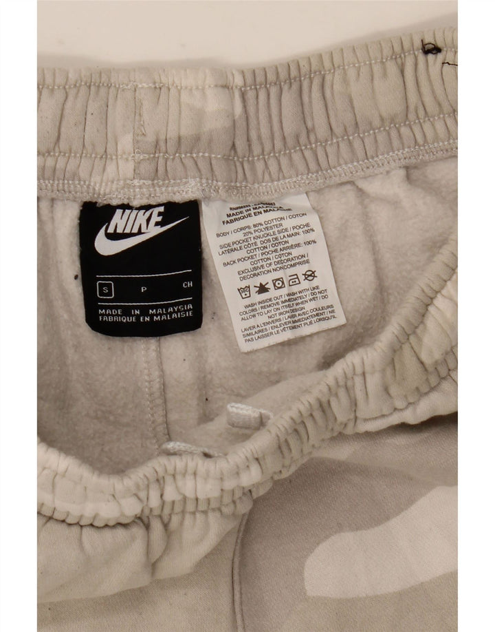 Shorts esportivos masculinos Nike pequeno algodão camuflado cinza