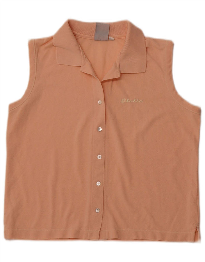 Blusa feminina sem mangas LOTTO Reino Unido 14 grande laranja