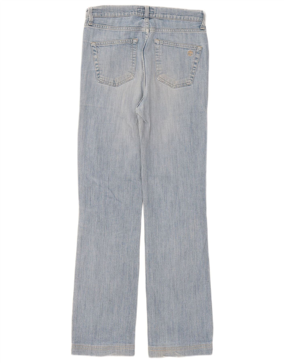 Calça jeans reta feminina Timberland US 6 médio W28 L29 azul