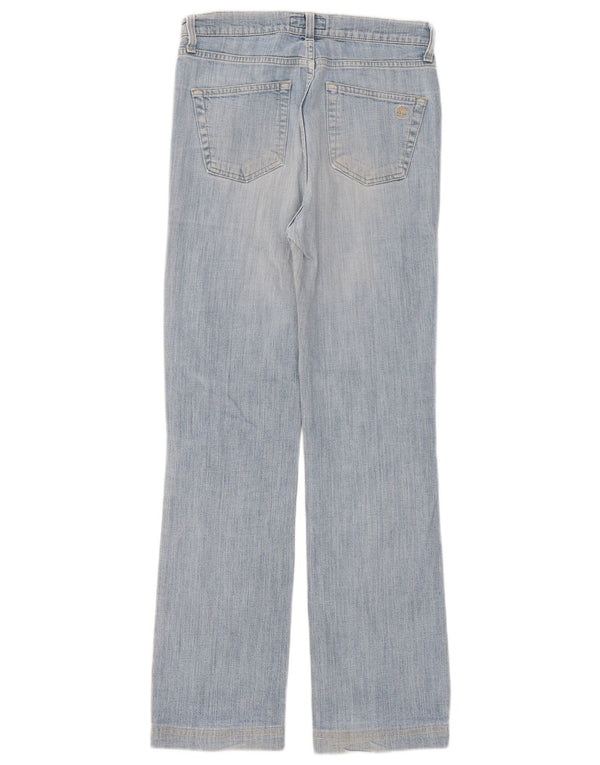 Calça jeans reta feminina Timberland US 6 médio W28 L29 azul