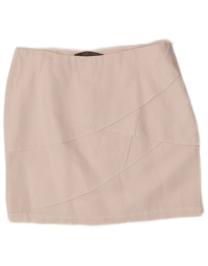 Minissaia feminina ZARA média W28 branca