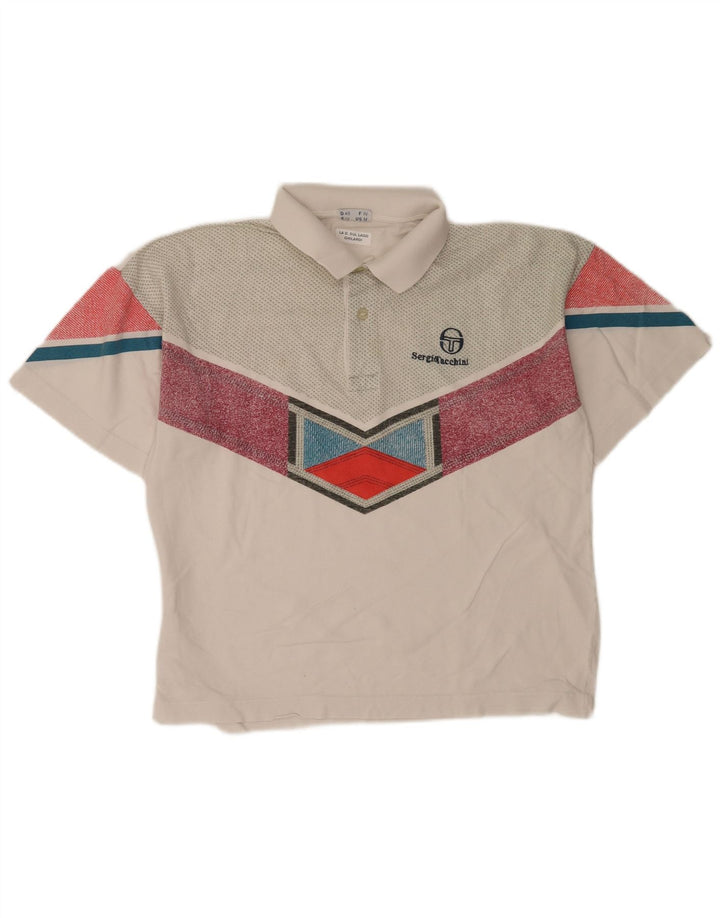 Sergio Tacchini Camisa polo masculina média multicolorida Colourblock