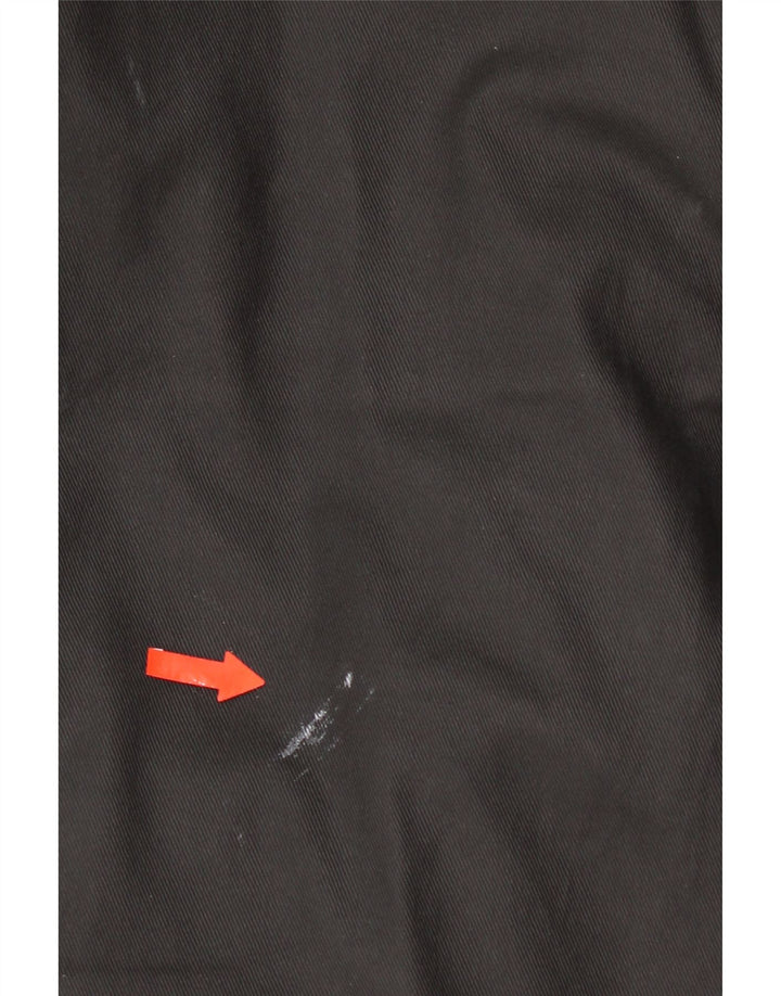 Jaqueta militar masculina vintage UK 42 XL algodão preto