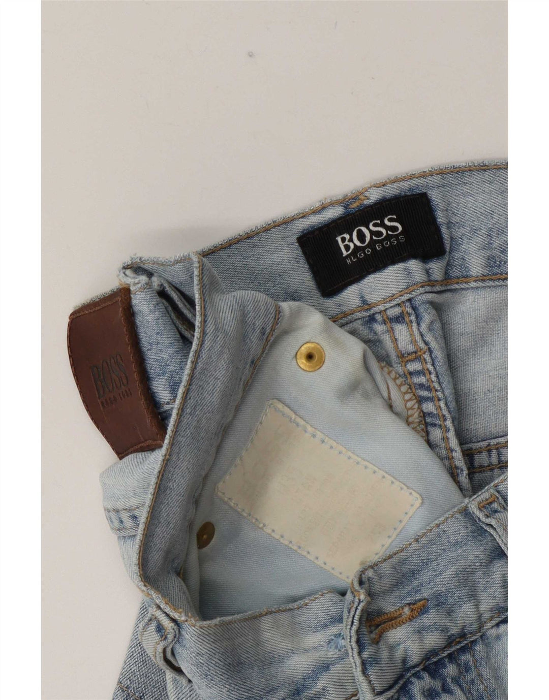 Shorts jeans masculino Hugo Boss W35 grande azul