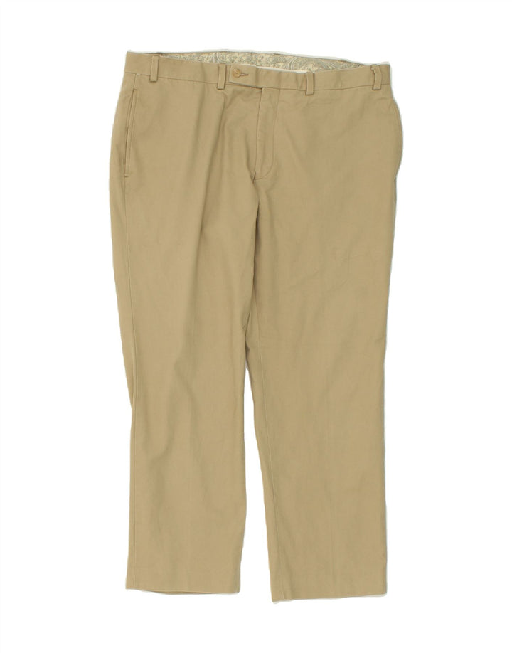 RALPH LAUREN Womens Slim Chino Trousers W36 L27 Beige Cotton Vintage Ralph Lauren and Second-Hand Ralph Lauren from Messina Hembry 