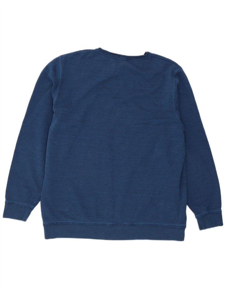 Reebok Mens Moletom Jumper XL Azul Marinho Algodão