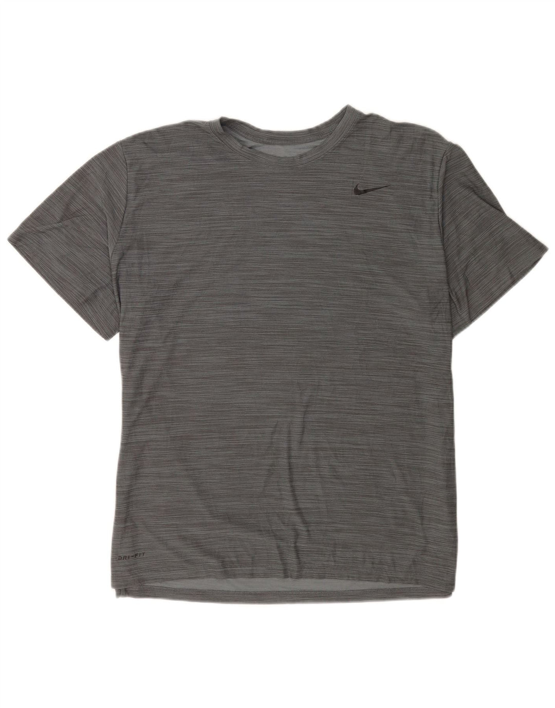 Camiseta masculina Nike Dri Fit Top XL cinza manchado de poliéster