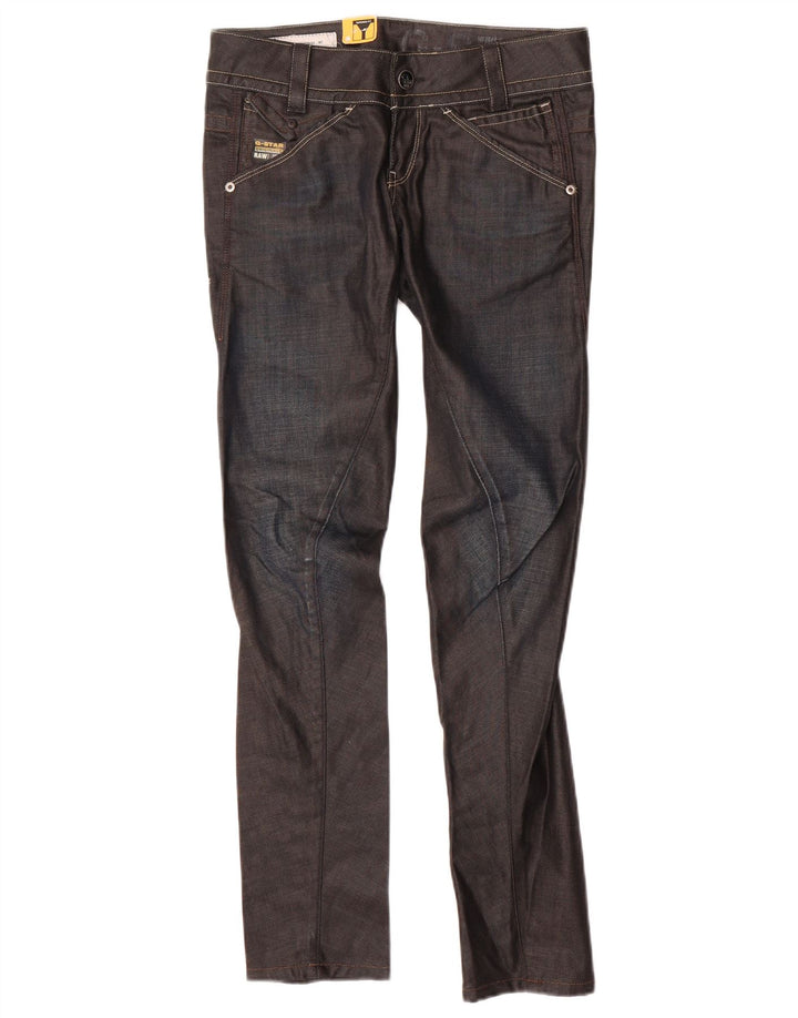 Jeans slim feminino G-STAR W27 L32 algodão azul