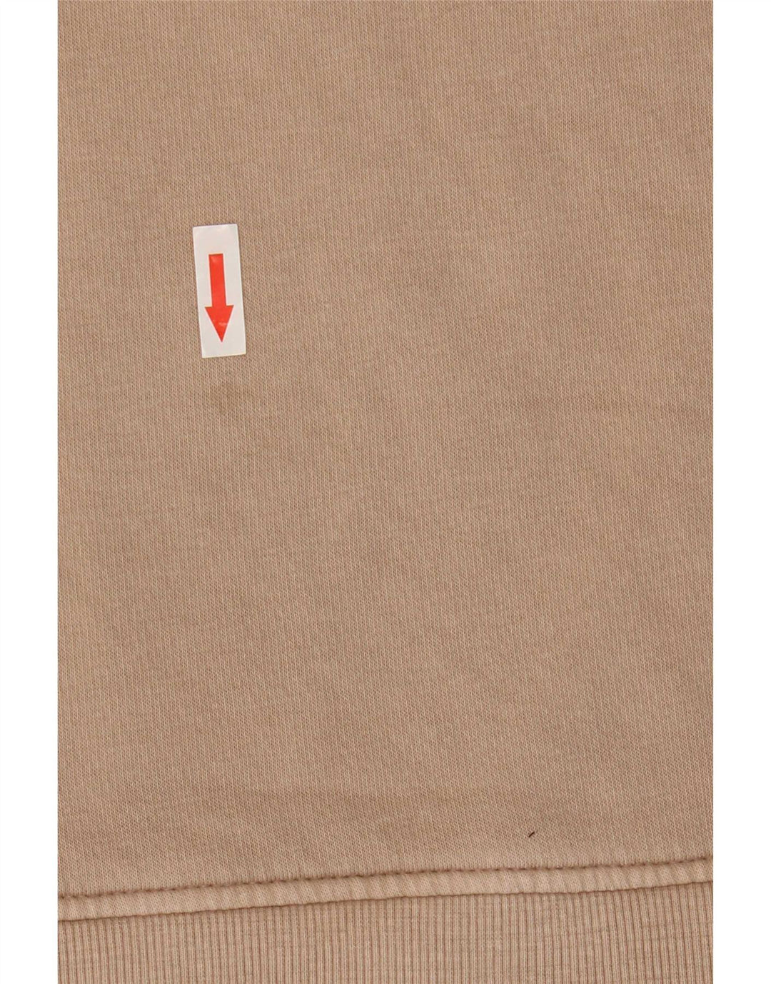 Zara moletom feminino oversized jumper UK 14 algodão bege médio