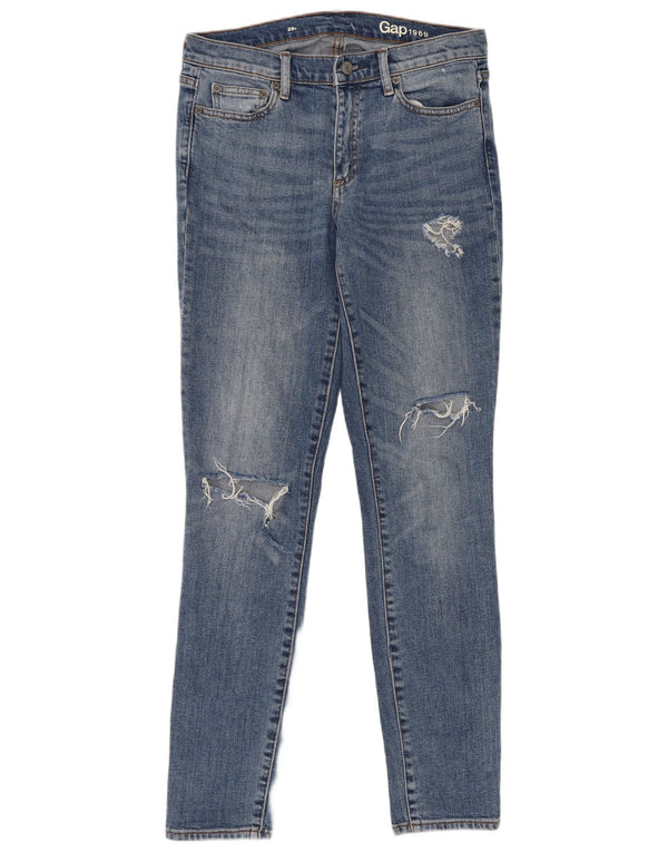 Jeans skinny feminino Gap W28 L31 algodão azul