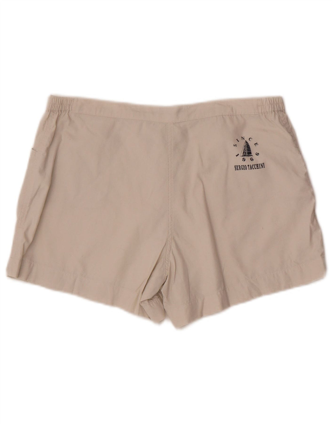 Shorts feminino casual Sergio Tacchini IT 42 médio W30 algodão branco