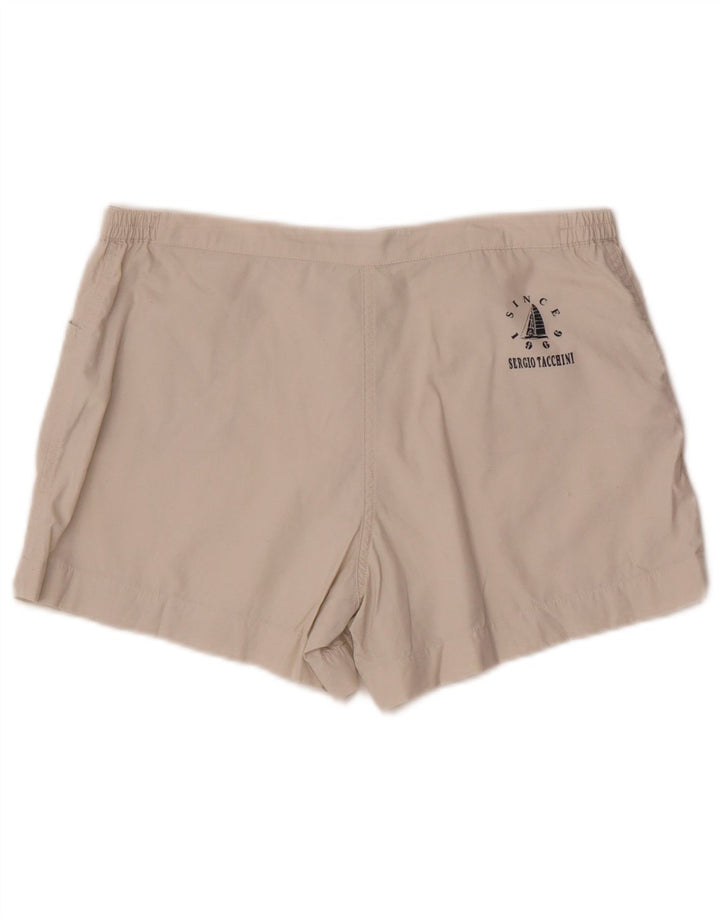 Shorts feminino casual Sergio Tacchini IT 42 médio W30 algodão branco