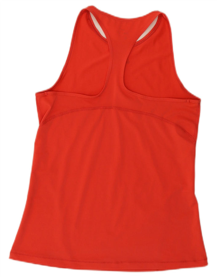 Nike Womens Dri Fit Vest Top UK 10 Pequeno Laranja