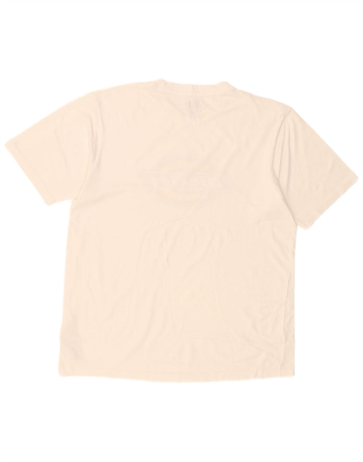 Camiseta gráfica masculina Dickies Top grande de algodão branco