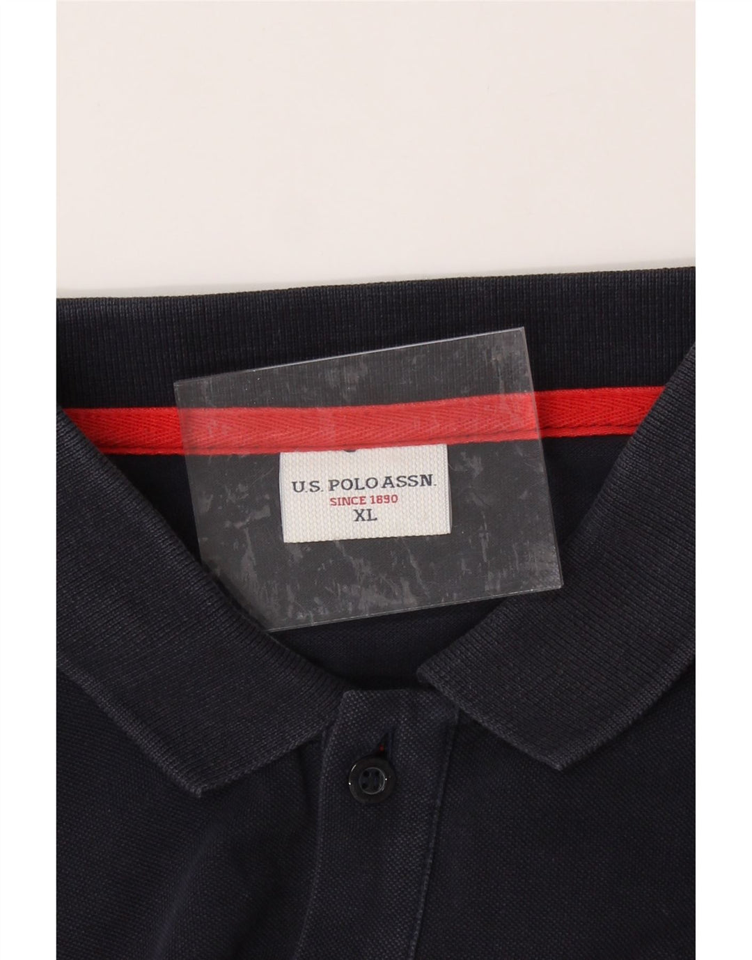 U.S. POLO ASSN. Mens Polo Shirt XL Navy Blue Vintage U.S. Polo Assn. and Second-Hand U.S. Polo Assn. from Messina Hembry 