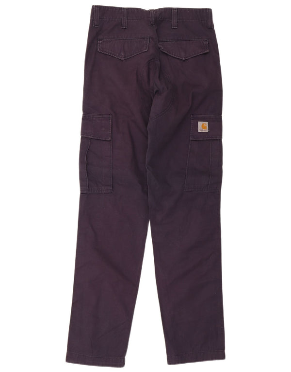 Calça cargo masculina Carhartt W31 L32 algodão preto