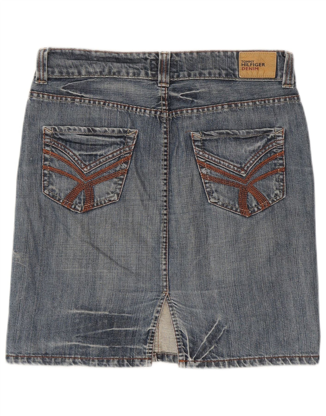 Saia jeans feminina TOMMY HILFIGER médio W30 algodão azul