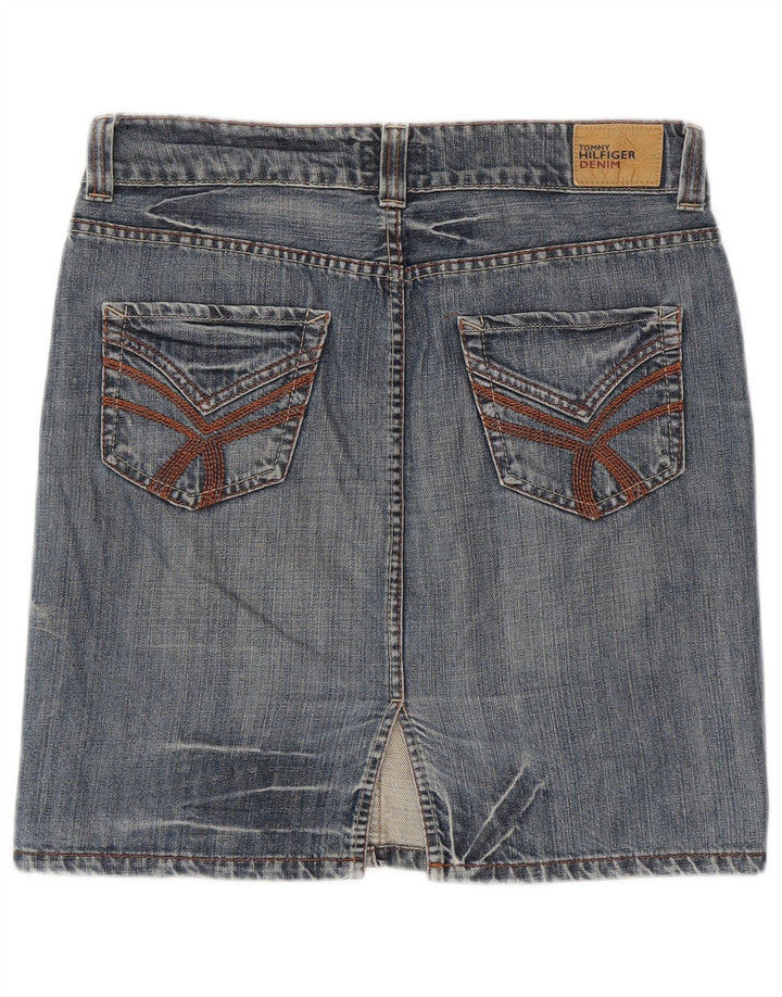 Saia jeans feminina TOMMY HILFIGER médio W30 algodão azul