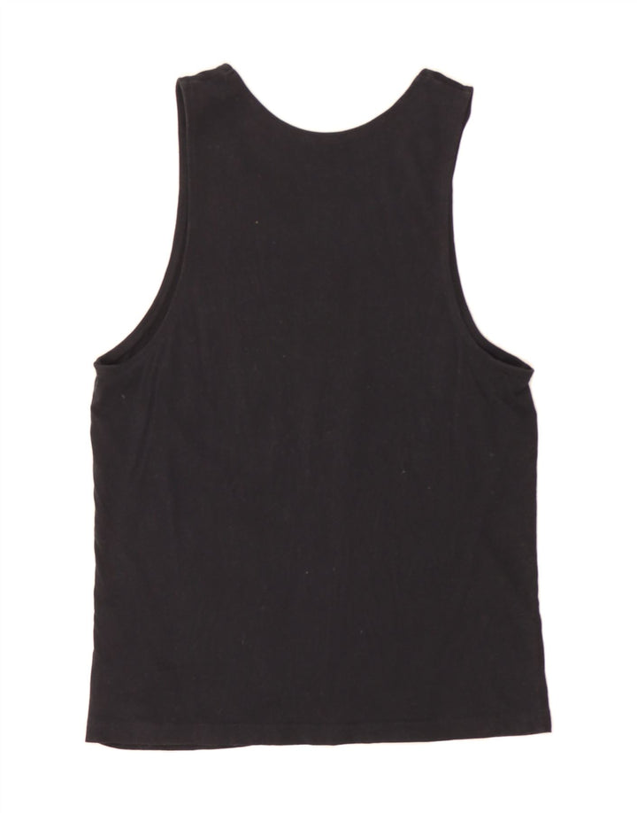 CHAMPION Mens Graphic Vest Top Small Black Cotton Vintage Champion and Second-Hand Champion from Messina Hembry 