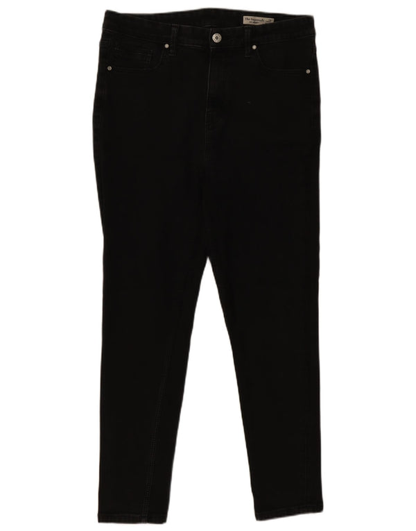 Calça Jeans Marks & Spencer Feminina Ivy Skinny UK 14 Grande W32 L26 Algodão Preto