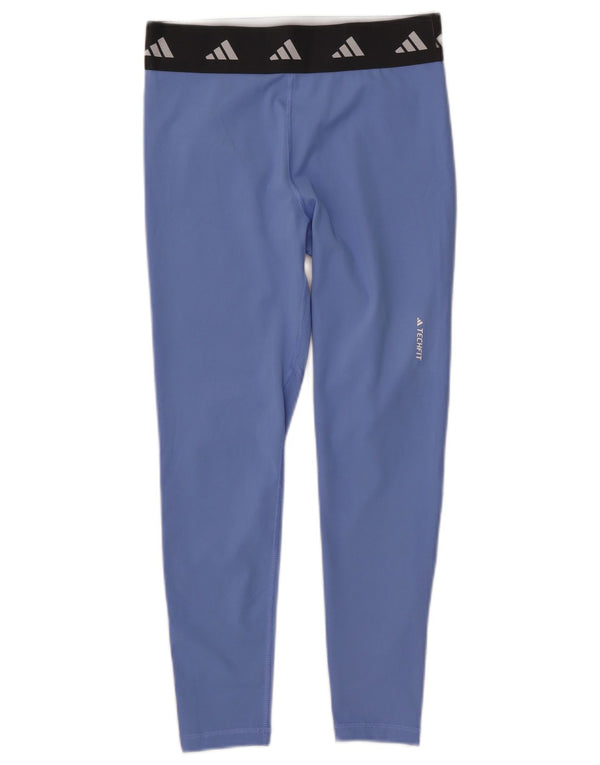Leggings Adidas Aeroready Graphic Femininas UK 12/14 Médio Azul Colorblock