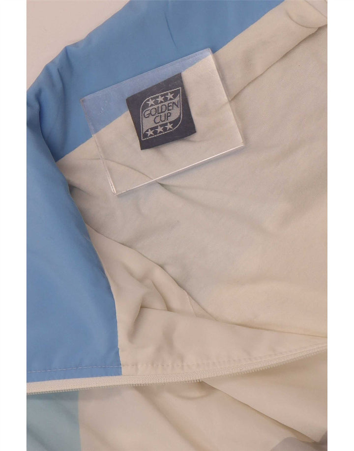 Jaqueta de treino feminina Golden Cup UK 14 médio branco colorblock