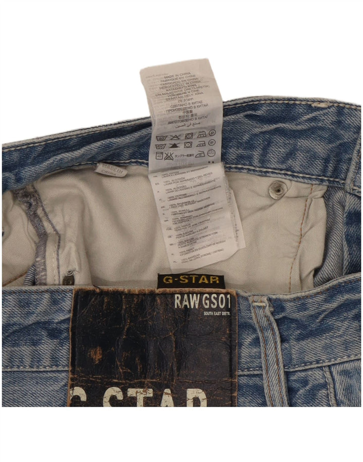 Jeans retos masculinos G-Star W33 L32 algodão azul
