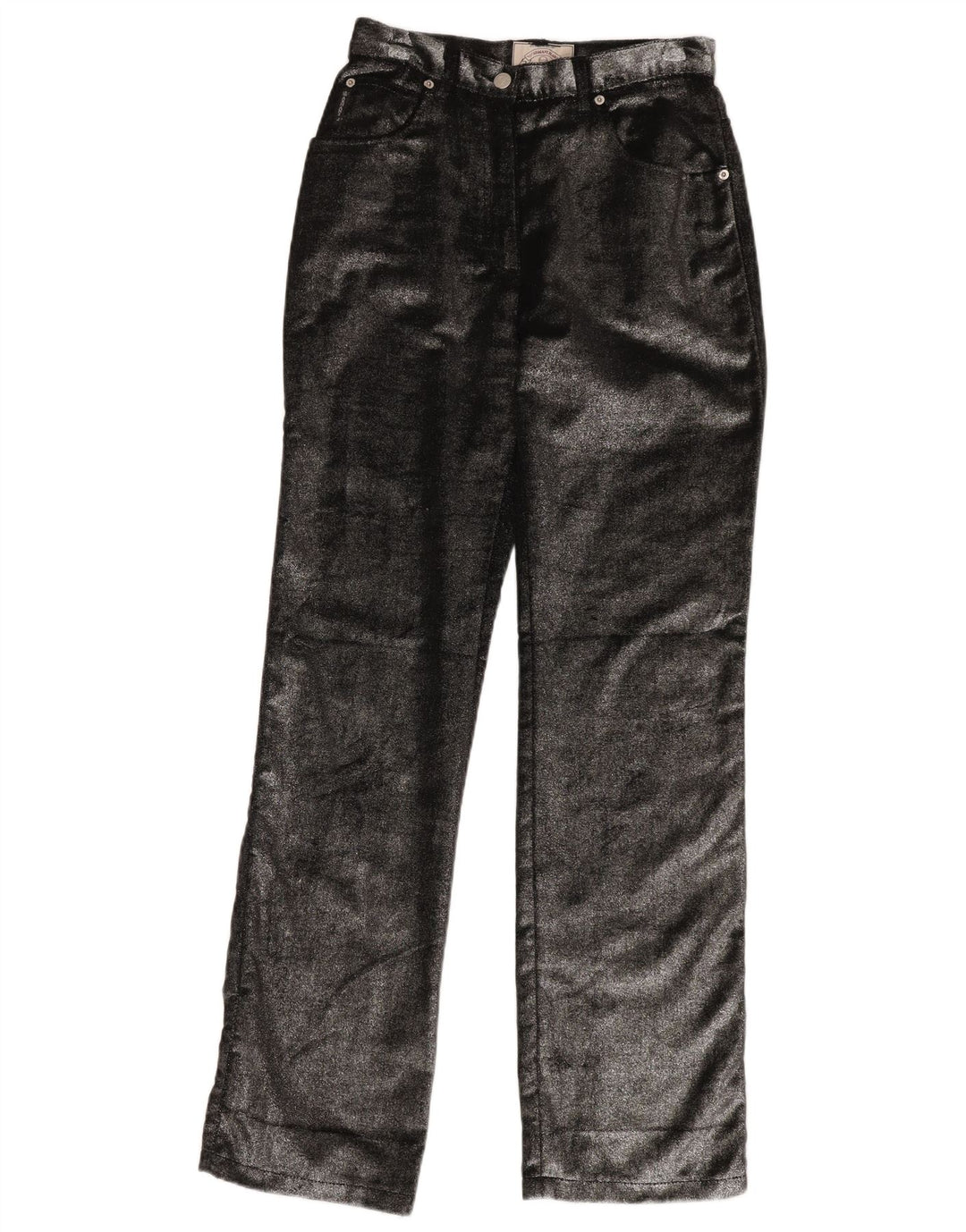 Calça feminina reta casual ARMANI W29 L34 algodão preto