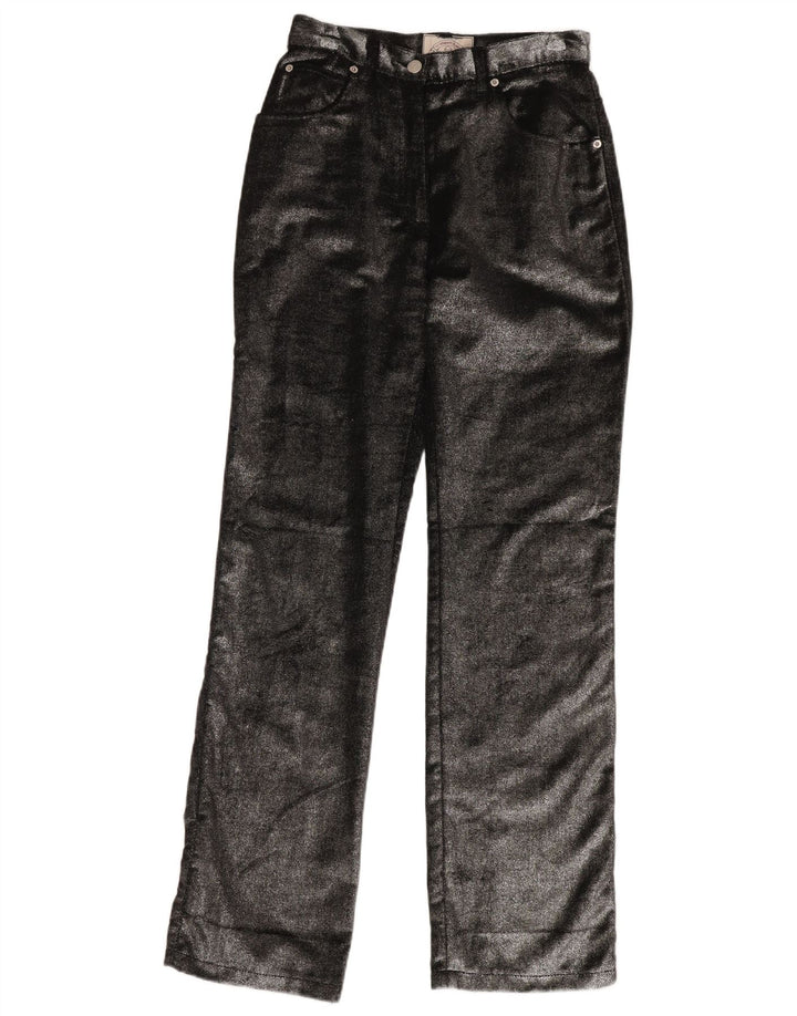 Calça feminina reta casual ARMANI W29 L34 algodão preto