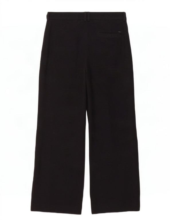 Calça feminina Tommy Hilfiger com perna larga US 10 grande W32 L30 azul marinho