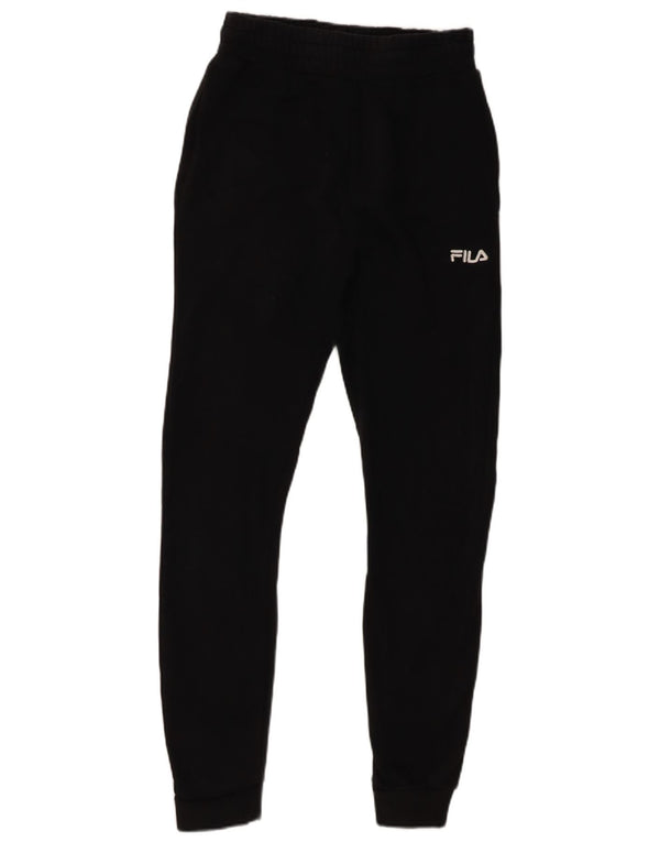 Calça de treino masculina Fila Graphic Joggers pequeno algodão preto