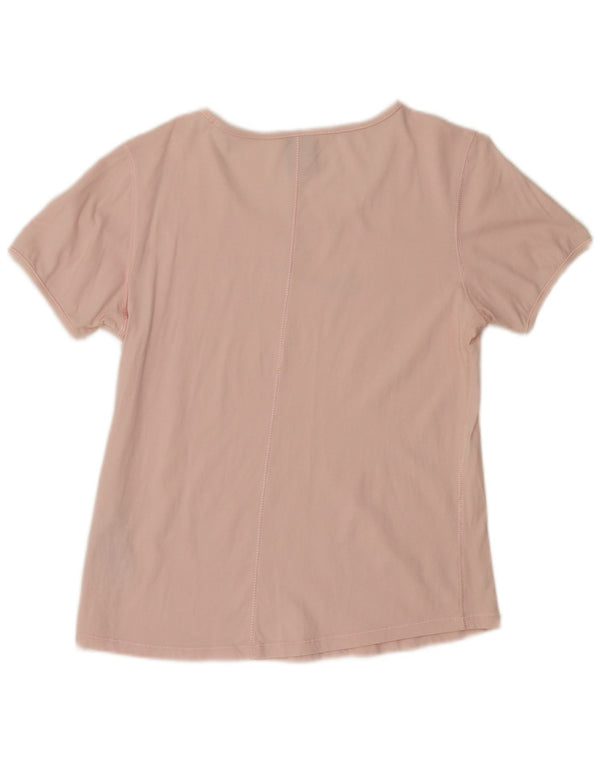 Nike Womens Graphic T-Shirt Top UK 14/16 Large Pink Cotton