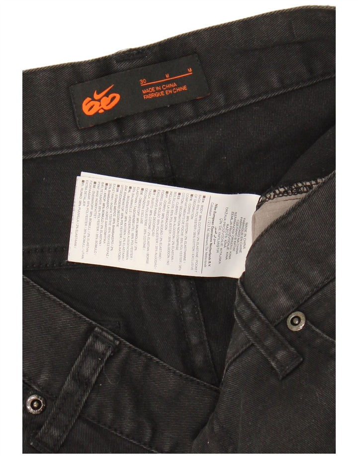 Shorts jeans masculino NIKE W30 médio preto algodão