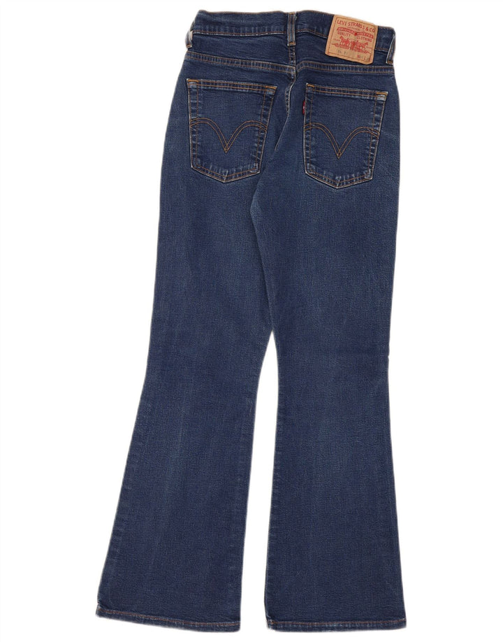 Calça jeans feminina Levi's 584 Flared W28 L30 azul algodão
