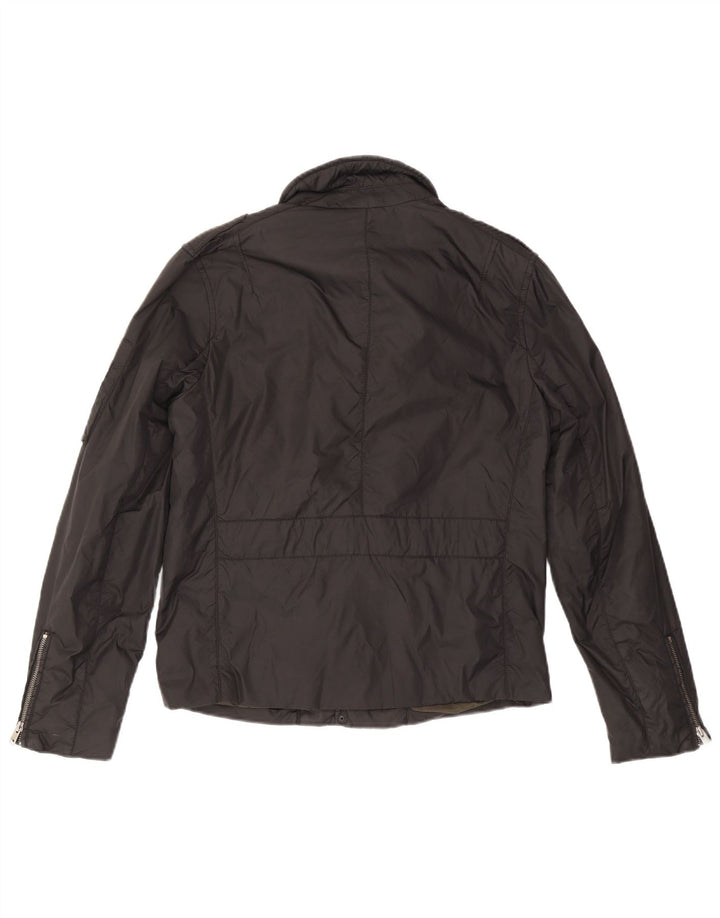 Jaqueta militar masculina ALL SAINTS Reino Unido 38 nylon preto médio