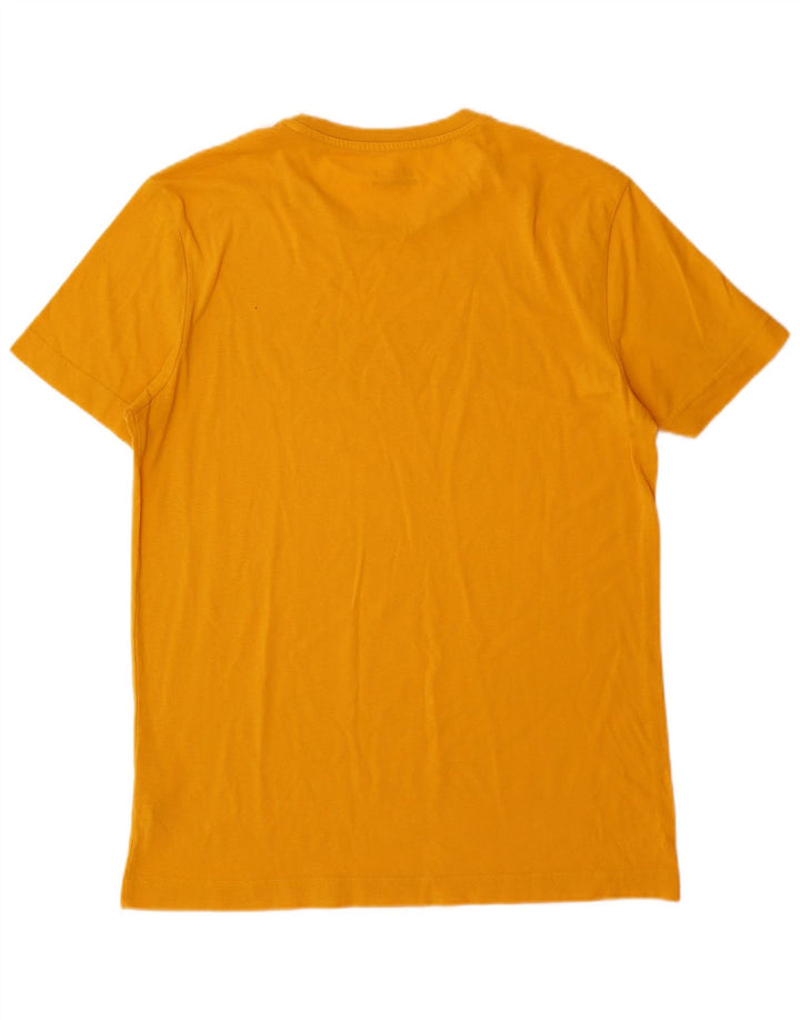 Camiseta masculina gráfica Lotto Top médio algodão amarelo