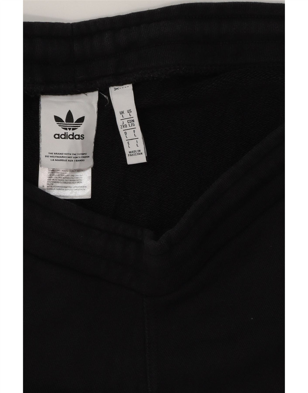 Shorts esportivos masculinos ADIDAS grande algodão preto