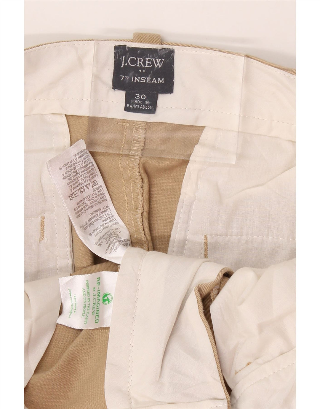 J. CREW Mens Chino Shorts W30 Medium Beige Cotton Vintage J. Crew and Second-Hand J. Crew from Messina Hembry 